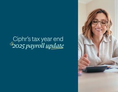 Image for Ciphr’s tax year end 2025 payroll update