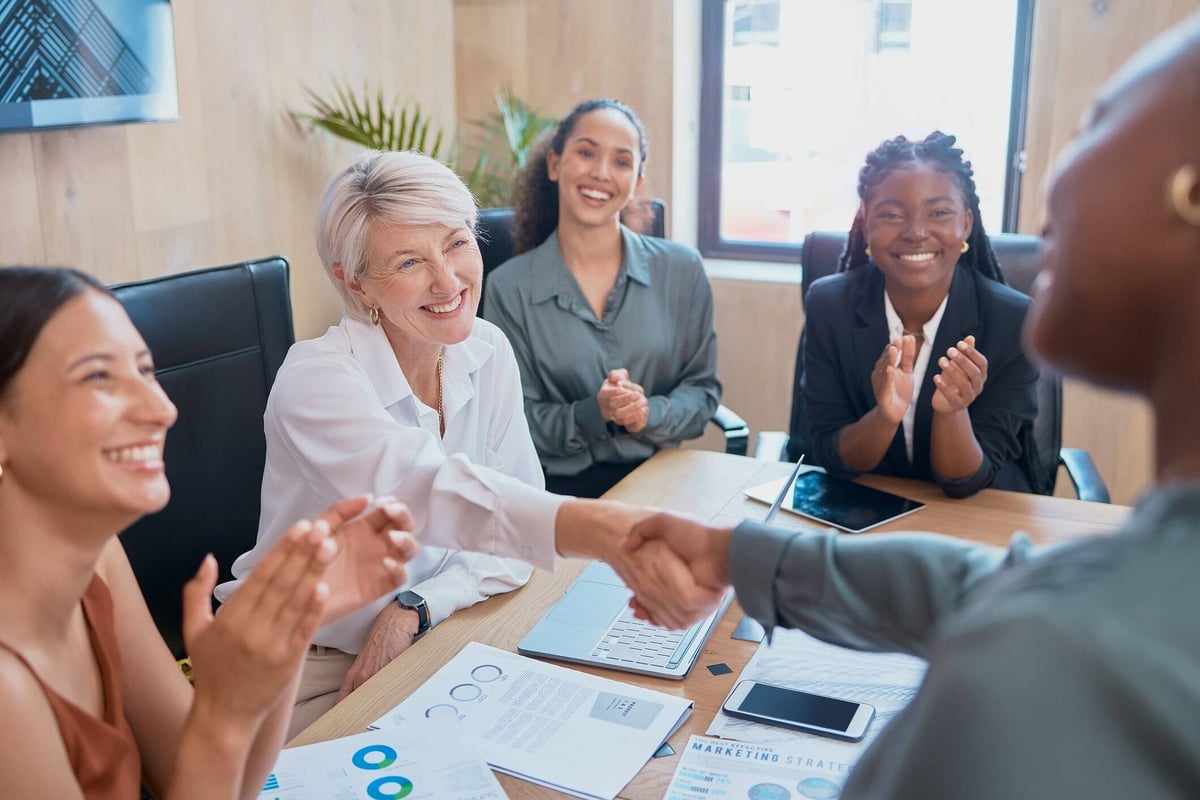 people introducing themselves at a meeting